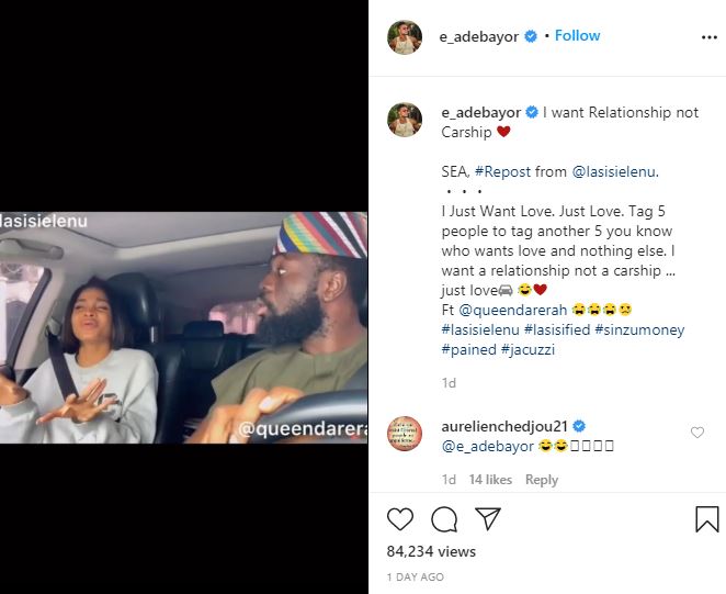 I want a relationship not carship - Adebayor fires Funny Face